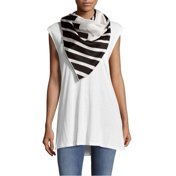 VALENTINO SILK SCARF - Picture 2 of 5